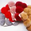Echte natürliche Nerz Fuchs Pompons Pelzkugeln 9 cm flauschige Nerz Pelz Pompones 90 mm DIY Pom Pom Kleidungsstück Dekor Nähen Handwerk Versorgungsmaterial 2