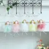 1Set Ostern Multi Farbe Gemischt Kaninchen Fee Ornament Garn Rock Bunny Engel Mädchen Anhänger Frohe Ostern Party Frühling wohnkultur Kind 3