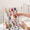 Neue Aufbewahrungsbox mit großer Kapazität, Organizer für Figuren, Acrylbox, transparente Blindbox, Schaufenster, Make-up-Organizer für Tasche 3