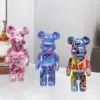 2024 neue Graffiti Bär 27 cm Figur Hause Dekoration Tier Statue Lagerung Geld Jar Moderne Zimmer Skulptur Tisch Dekor 4