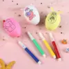 5 stücke Ostern Gelegentliche Ei Graffiti Glücklich Ostern Dekorationen Gemalt Handgemachte DIY Eier Handwerk Kinder Geschenk Favor Home Decor Ostern party 3