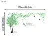 ieniaCC55 Parque3D Acryl-Baum-Wandaufkleber, selbstklebender Hintergrund, Wandaufkleber, Wandaufkleber, Heimdekoration, Schlafzimmer-Tapete 6