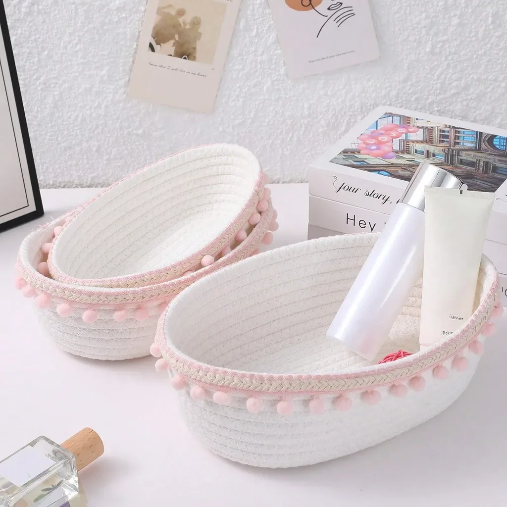 3 Größen Hautpflege-Kosmetik-Aufbewahrungskorb für Badezimmer, Zuhause, Wohnzimmer, Desktop, Organisation verschiedener Gegenstände 5