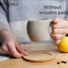 1/2 Stück Keramik-Kaffeetassen mit künstlerisch gesprenkeltem Design – wiederverwendbare und recycelbare Tassen für Latte, Cappuccino, Tee und Espresso 1