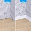 1PC 1/2/3/5/6M Selbst-klebe Gummi Sockelleiste Wasserdichte Wand Aufkleber rand Schließen Streifen Wohnzimmer Fußleiste Dekor 4