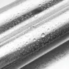 40 cm PVC-wasserdichte Vinyl-Tapete, Edelstahl, gebürstetes Silber, abnehmbare Folie für Küche, Aufzug, Haushaltsgeräte, ölbeständiges Dekor 5
