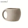 1/2 Stück Keramik-Kaffeetassen mit künstlerisch gesprenkeltem Design – wiederverwendbare und recycelbare Tassen für Latte, Cappuccino, Tee und Espresso