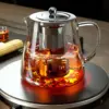 Hitzebeständige Glas-Teekanne mit Teesieb aus Edelstahl, Blumenkessel, Kung-Fu-Teegeschirr-Set, Puer-Oolong-Topf 4