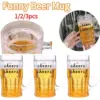 Gefälschte Bierkrug Lustige Wasser Tasse Spülmaschinenfest Kreative Modell Streich Spielzeug Verdickte Tasse Mit Handgriff doppel Schicht Kunststoff Bier Tasse 1