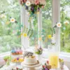 Blumenbanner „Happy Birthday“ Wildblumen-Girlande für modische Boho-Gartenhochzeiten, Geburtstage, Babypartys und florale Partydekoration 6