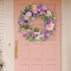 Künstlicher Blumenkranz, Sommer-Blumenkränze für die Haustür, elegante Dekoration für Außenwand, Fenster, Festival, Party, Hochzeit 4