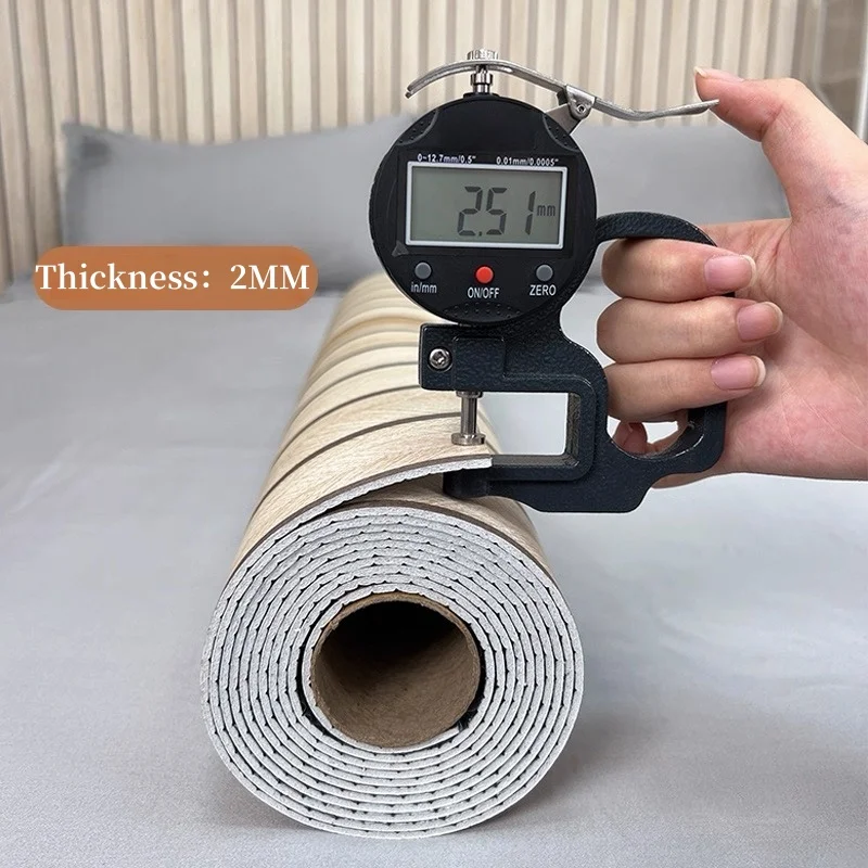 Nachahmung von Holzmaserung, Schaumstoff-Tapete, selbstklebend, wasserdicht, für Schlafzimmer, Wohnzimmer, Wandaufkleber zum Abziehen und Aufkleben, Heimdekoration 3