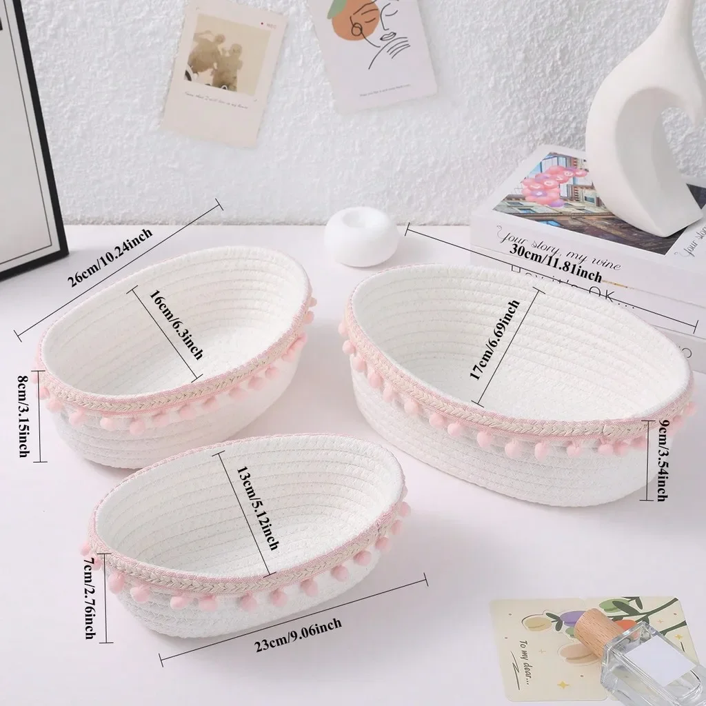 3 Größen Hautpflege-Kosmetik-Aufbewahrungskorb für Badezimmer, Zuhause, Wohnzimmer, Desktop, Organisation verschiedener Gegenstände 2