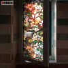 Sichtschutzfolie für Fenster, Magnolien-Fensterfolienaufkleber, nicht klebend, statisch haftende Glasaufkleber, Sonne, UV-blockierende Wärme 6