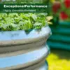 [Gegalvanisiertes Hochbeet für den Garten] 1er-Pack Land Guard verzinktes Hochbeet-Set – ovale große Pflanzgefäß-Gartenboxen aus Metall für 4