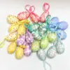 8/12/24 Stück Osterei-Dekorationen, niedliche Stoff-Eier mit Band für Ostern, Kaninchen, Party, Jagd, Geschenk, Kinder, Heimdekoration, kostenloser Versand 1