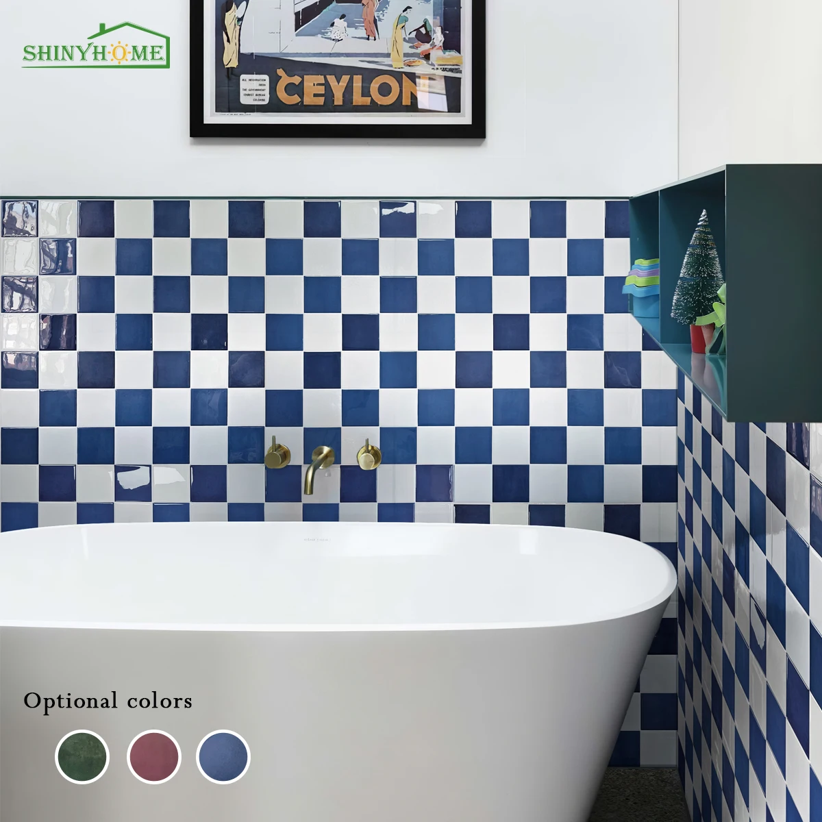 10/30 PC 3D-Mosaik-Stil, selbstklebende Wandfliesen, Küchenrückwand, geeignet für Küchenwanddekoration, quadratisch, 10,5 x 10,5 Zoll 4