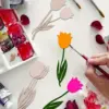 12Pcs Holz Blume Ornament Multi Tulpe DIY Malerei Handwerk Für Frohe Ostern Party Frühling Hause Dekoration Kinder Geschenke Versorgung 4