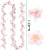 1-5 Stück Künstliche Kirschblüten-Girlande, Kunstblumenranken, Efeu-Deko für Wandverkleidung, Hochzeit, Heimdekoration 6