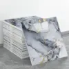 10-40PCS Imitation Marmor 3D Keramik Fliesen Wand Renovierung Dekoration Aufkleber Wasserdicht Selbst-klebe Hause Boden Aufkleber