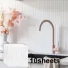 5/10 Stück (verdicktes Design) 3D-Mosaikfliesen zum Abziehen und Aufkleben, Küchenfliesen, selbstklebende Fliesen für die Küche 2