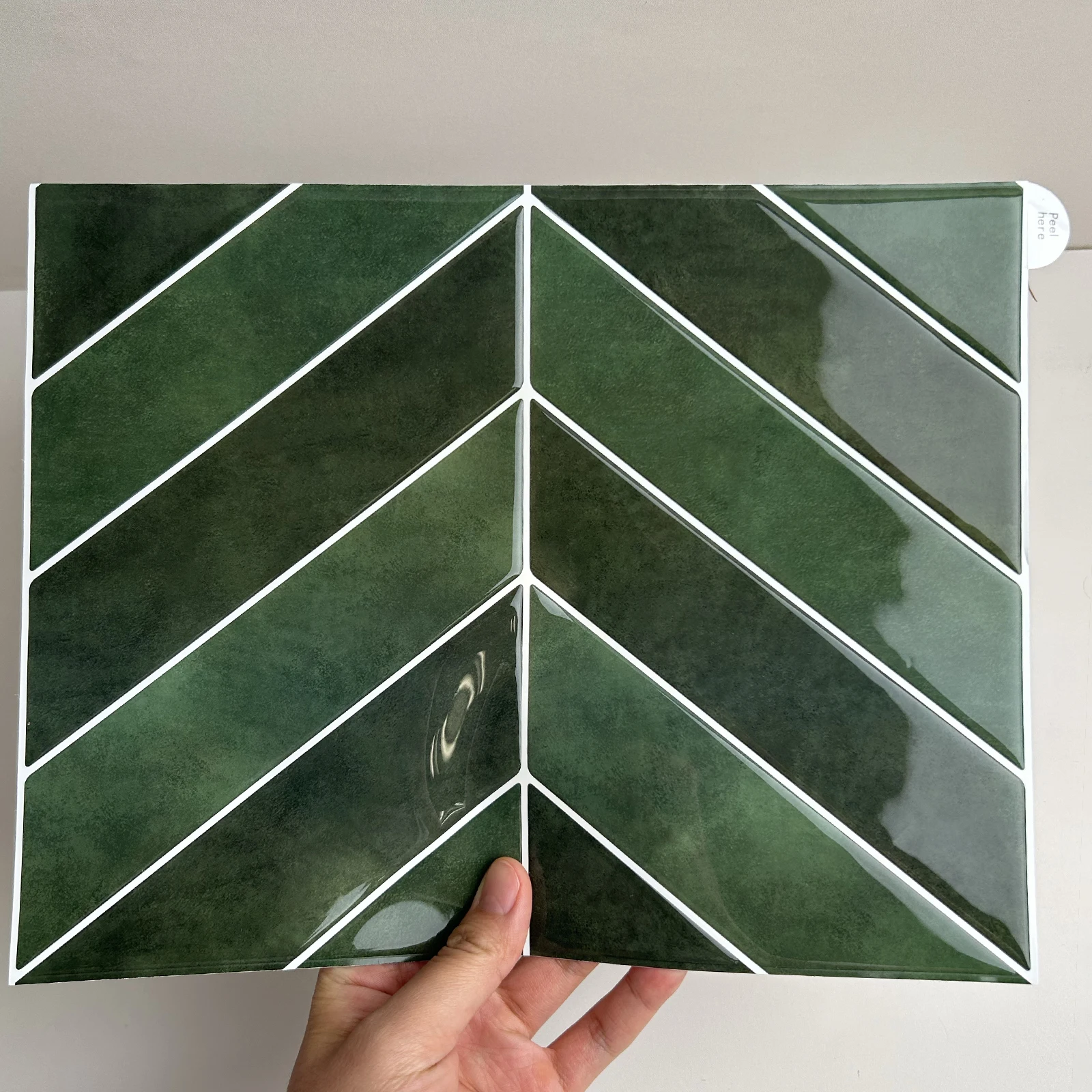 10 Stück 3D-Wandfliesenaufkleber zum Abziehen und Aufkleben, selbstklebende, wasserdichte Tapete, einfach aufzutragen, für Küche, Badezimmer, Wohnzimmer, Dekoration 6