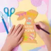 10 teile/satz Unvollendete Holz Osterhase Kaninchen Ornament Kinder DIY Holz Malerei Graffiti Holz Handwerk Kinder Ostern Party Geschenk 6