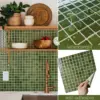 10/30 Stück selbstklebende Wandfliesen, Küchenrückwand, geeignet für Küchenwanddekoration, quadratisch, 10,5 x 10,5 Zoll, 3D-Mosaik-Stil 5