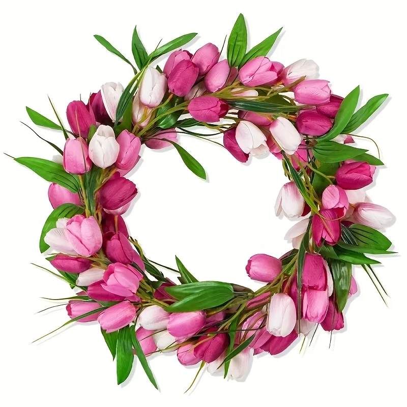 Neue verschlüsselte Imitation Tulpenrebe für festliche Zuhause, Hochzeit, Outdoor-Dekoration, Türbehang, Blumen-Tulpenrebe