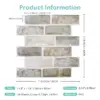 10 Stück 3D-Wandaufkleber, selbstklebend, Kunstziegel-Wandpaneel zum Abziehen und Aufkleben, für Küchenfliesen, Backsplash, Badezimmer, Wandfliesenaufkleber 4
