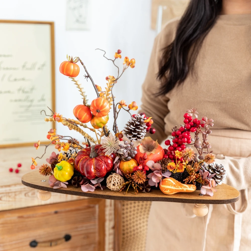 Frühling künstliche Blumen Arrangement Herzstück Home Office Dekor gefälschte Blumen Hochzeit Party Display Requisiten Geschenke für Frauen 6