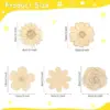 10 Stück Frühlingsblume zum Aufhängen, Ornament, Rose, Sonnenblume, Holzanhänger für Frühling, Heimdekoration, DIY, Malerei, Geschenke, Verpackung 2