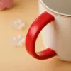 Für Sanrio Hello Kitty Cinnamoroll Melody Keramiktasse Wasserbecher mit 3D-Puppendeckel Kinder Zuhause Frühstück Milch Saftbecher Kaffeetasse 4