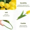 5–30 Stück Premium-Kunstblumen aus Tulpen, fühlen sich echt an, Tulpenstrauß, dekorativ für Hochzeit, Zuhause, Party, Weihnachten, Süßigkeiten, Geburtstag 5