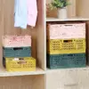 1 Stück tragbarer faltbarer Kunststoff-Aufbewahrungskorb – stapelbare Organizer-Box für Make-up-Schmuck, Spielzeug – leichte Kisten 4