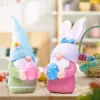 Zwerg-Plüsch-Ostern-Elf-Dekorationen, handgefertigte Zwerghase, gesichtslose Puppe, Oster-Ornamente, Frühlings-Heimdekoration, Geschenke für Frauen und Männer 4