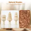 30/40 Stücke Unvollendete Holzbäume DIY Farbe Farbe Handwerk Weihnachtsbaum Dekor Unvollendete Holz Pilz Malerei Spielzeug Weihnachtsgeschenke 5