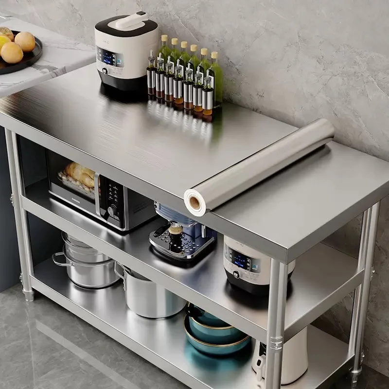 40 cm PVC-wasserdichte Vinyl-Tapete, Edelstahl, gebürstetes Silber, abnehmbare Folie für Küche, Aufzug, Haushaltsgeräte, ölbeständiges Dekor 4