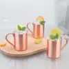 100 % Kupfer, Moskauer Mule-Becher, 1/2/3/4 Stück, 400 ml, langlebig, kupferfarbene Bierkrüge, Kaffeebecher, Milchbecher, Barbecher aus reinem Kupfer 4