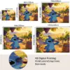Mädchenhaftes Schlafzimmer Niedliches Stitch-Vineyard-Muster Druck-Wandteppich Wohnzimmer Wandbehang Lässiges Raumthema Personalisierte Raumdekoration 5