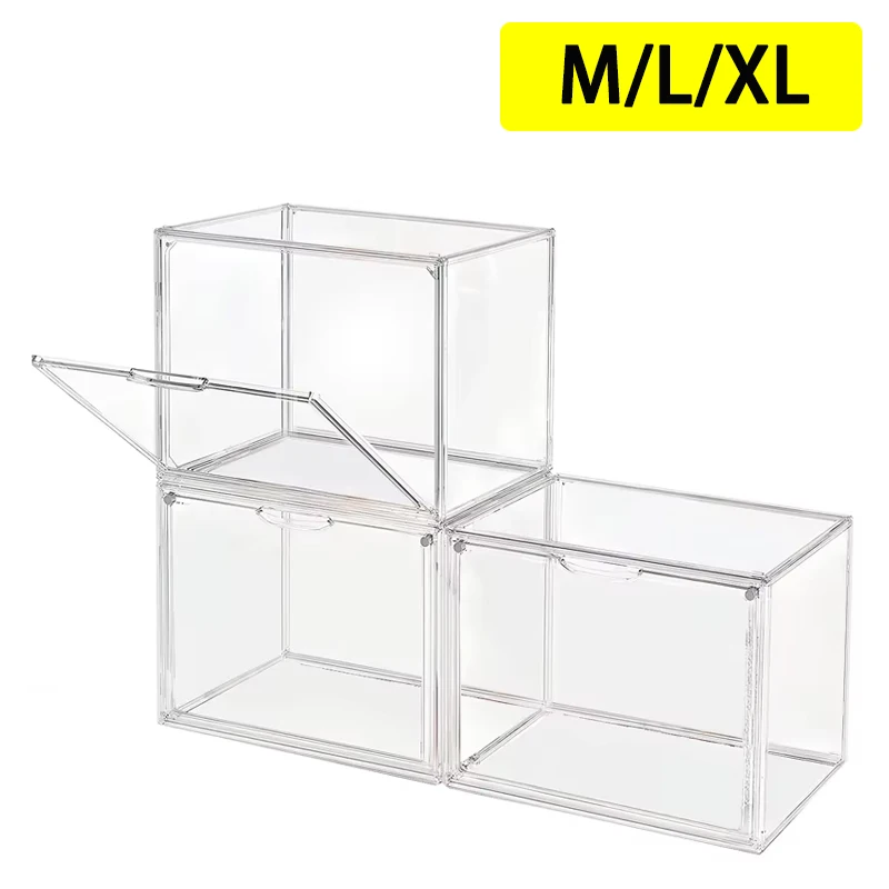 Neue Aufbewahrungsbox mit großer Kapazität, Organizer für Figuren, Acrylbox, transparente Blindbox, Schaufenster, Make-up-Organizer für Tasche
