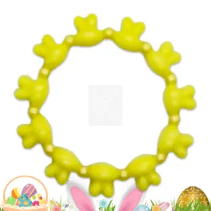 Osterarmband mit gelben Hasenperlen