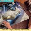 2D-Flachpuzzle mit Disney Stitch & Mickey Mouse, geeignet für Erwachsene – nostalgische Herausforderung, niedliche Wanddekoration oder Tischdekoration 3