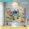 2D-Flachbild, Disney Stitch und Mickey Mouse, dekorative 2D-gedruckte Kunst für Zuhause, Puzzle, eine pädagogische Herausforderung für Erwachsene, S 2