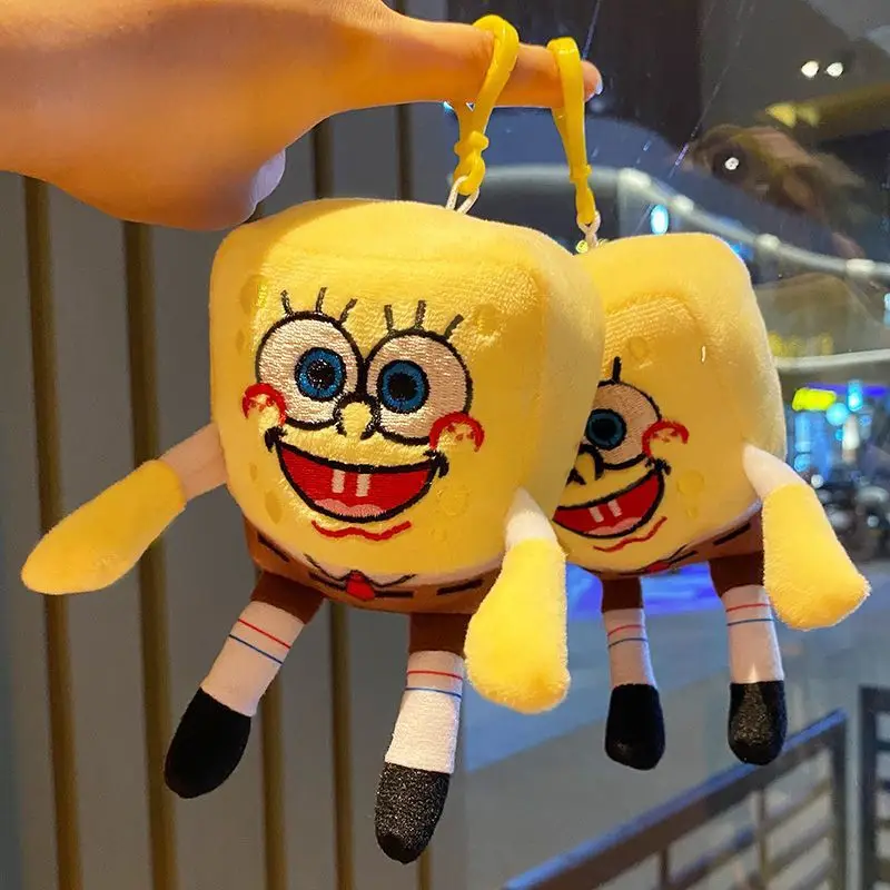12-14cm SpongeBob Süße Cartoon-Plüschpuppe Patrick Star Anime-Schlüsselanhänger Spielzeug Kindergeburtstagsgeschenk 2