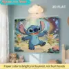 Disney Stitch und Mickey Home Decor Druckmotiv | 2D-Flachpuzzle, ideal für Denkspiele für Erwachsene, zum Aufhängen im Schlafzimmer, für Partys 2