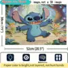 Disney Stitch und Mickey Home Decor Druckmotiv | 2D-Flachpuzzle, ideal für Denkspiele für Erwachsene, zum Aufhängen im Schlafzimmer, für Partys 4
