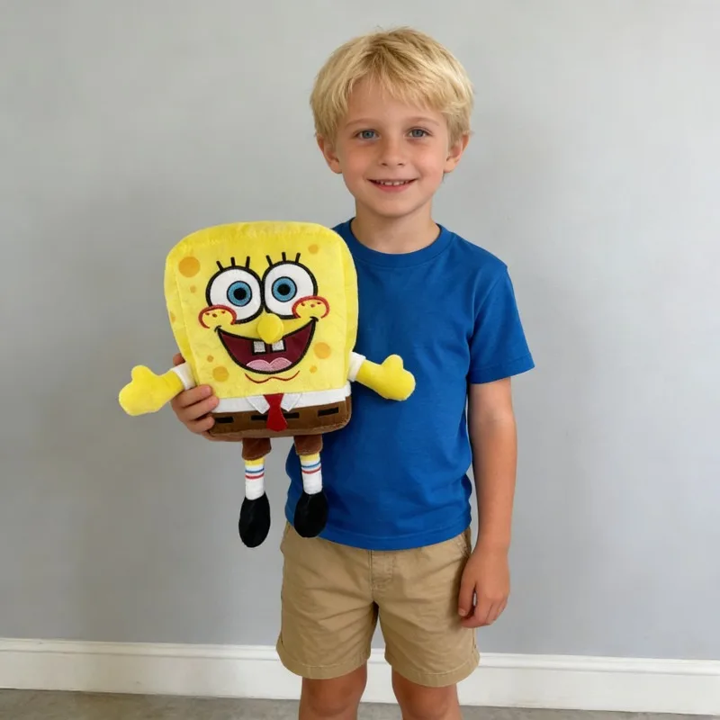 Beliebtes Anime SpongeBob Schwammkopf Serie Plüschtier Cartoon-Charakter Kreative Exquisite Stoffpuppe Geburtstagsgeschenke 1