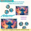 Stitch Sunset Beach Puzzle – Lebhaftes Cartoon-Design, strapazierfähiger weißer Karton, perfekt für Spaß für Erwachsene und die ganze Familie, verbessert die Spielerfreude 2