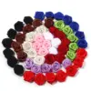 20 Stück 1,5 cm Polter-Rosen, farbige Mini-Kunstblumen für Nähbedarf, DIY-Bastelarbeiten, Kranz, Hochzeit, Haarnadeln, Ornament 6